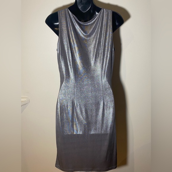 Joseph Ribkoff metallic dress - Picture 3 of 6
